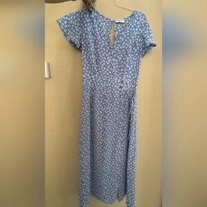 Sienna Sky women's faux wrap midi dress size small-medium